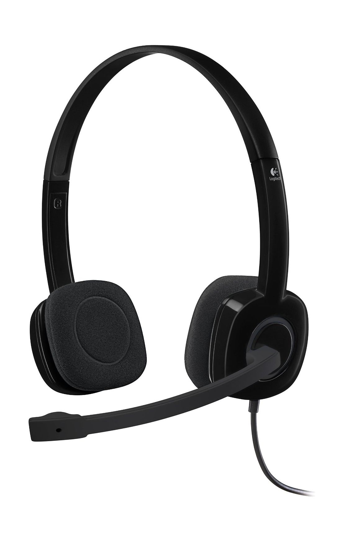 Logitech 3.5mm Analog Stereo Headset with Boom Microphone (LOGH151