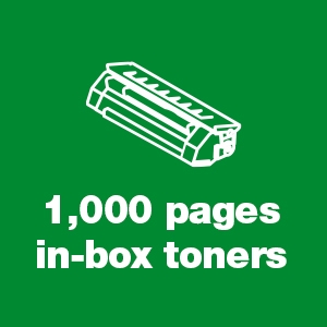 1,000 pages in-box toners