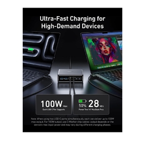 Each USB-C Supports 100W Max