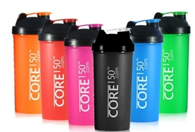 Multi-compartment protein shake  Core150 Attitude Shaker Double Pack