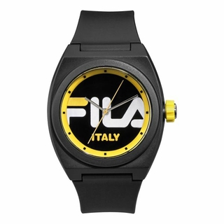 Fila 42mm Unisex Analogue Rubber Sports Watch (38180003) - Black