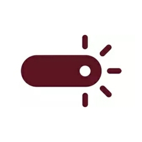 LED power switch lights up when the coffee maker is switched