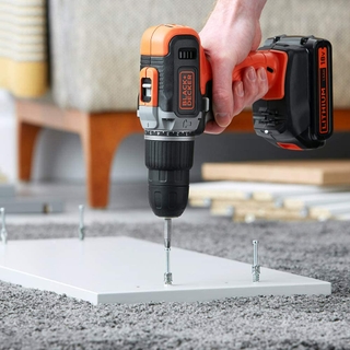 High performing cordless 18V lithium-ion 2 speed hammer drill