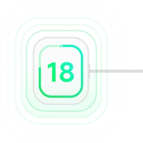 18-day battery life on a single charge