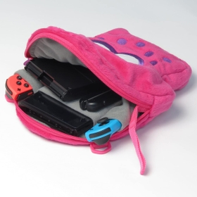 HORI Splatoon 2 Squid Plush Pouch for Nintendo Switch