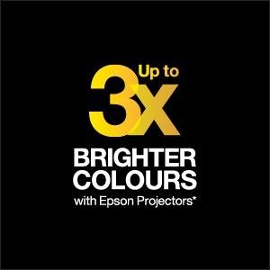 Up To Three Times Brighter Colours With Epson Projectors