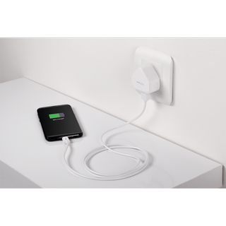 PNY 2.4A USB-C Wall Charger (P-AC-TC-WUK01-RB) - White