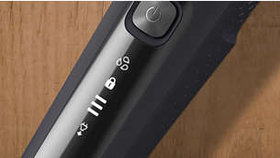 LED display with icons to use the shaver intuitively