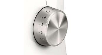 6 speed settings and pulse for maximum control