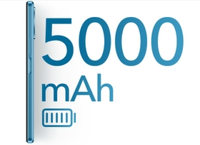 5,000 mAh large battery that provides you with everlasting power.