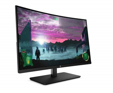 HP 27x Curved Display 27 inch FHD Gaming Monitor - Black | Xcite KSA