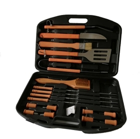 Orange 18 Pieces BB8 Wooden Set - Plastic Case