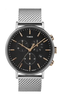 Fairfield Chronograph 41mm Mesh Band Watch