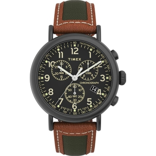 Timex Essential Collection 35mm Gent's Leather Quartz Watch - (TW2U58000)