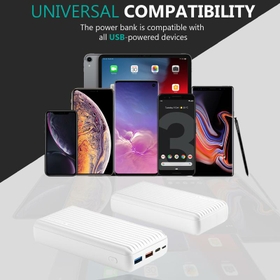 30000mAh High Capacity Power Pack with Power Delivery and Quick Charge 3.0