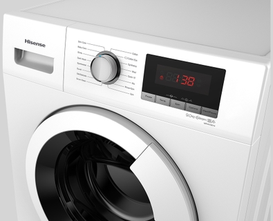 Our delay timer lets you wash when it suits you.