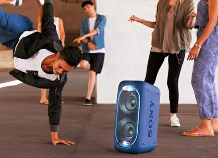 The power to party anywhere, with a rechargeable battery