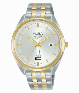 Alba 29mm Ladies Analog Metal Watch with Kuwait Flag - (AH7Y08X1)