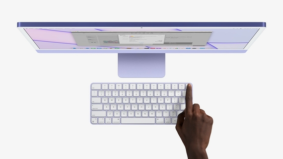 يأتي معرف اللمس إلى iMac ، جنبًا إلى جنب مع الملحقات المتطابقة الألوان