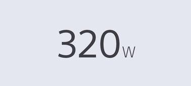 إجمالي خرج قدرة 320 واط