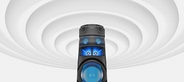 Bigger sound with Omnidirectional Party Sound for the best parties ever
