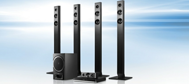 panasonic 2.1 ch home theater speaker system with wireless subwoofer