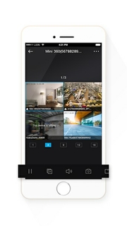 Mobile monitoring via mobile application