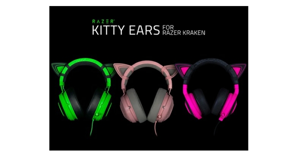 razor headset and kitty ears