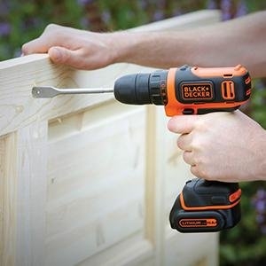 BLACK+DECKER 10.8 V Compact Cordless Lithium-Ion Drill