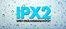 مقاومة للماء إلى IPX-2