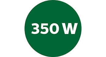Strong 350W motor for fine results