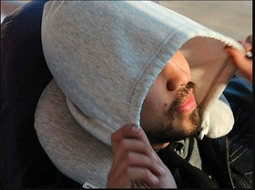 Memory Foam Hooded Neck Pillow