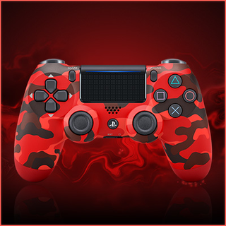 ps4 wireless controller red camo