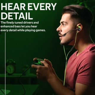 High Fidelity In-Ear Gaming Earphone with Detachable Microphone
