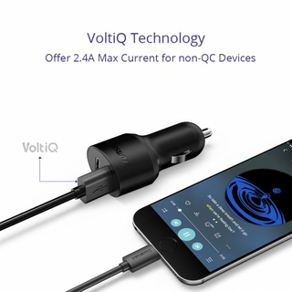 منفذ VoltiQ (منفذ شحن غير سريع) ينتج ٥ فولت / ٢,٤ أمبير كحد أقصى