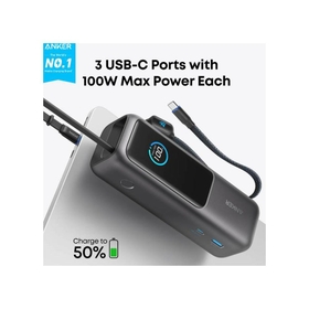  Dual Built-In Cables for On-the-Go Use
